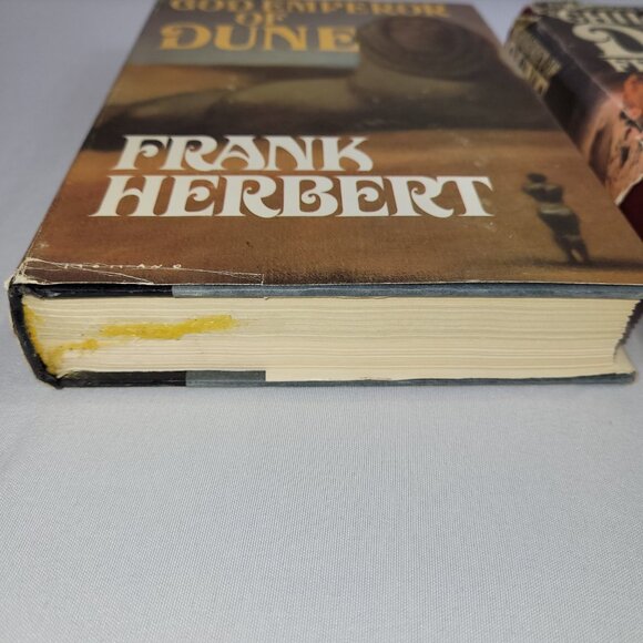 Frank Herbert Dune God Emperor & Children of Dune Books Hardcover Book Club Set - Picture 4 of 4